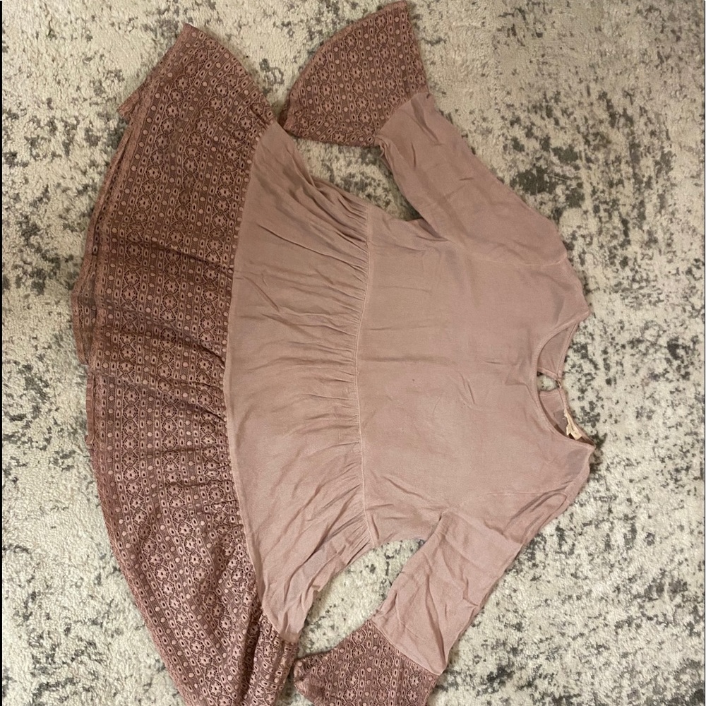 Purplish pink blouse